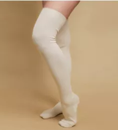 Latex-Free 100% Cotton Thigh-High Socks