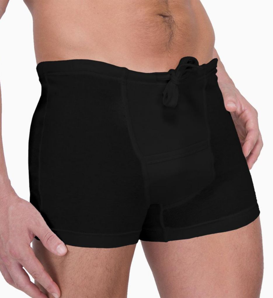 Men's Cottonique M27714 Latex Free Organic Cotton Boxers - 2 Pack