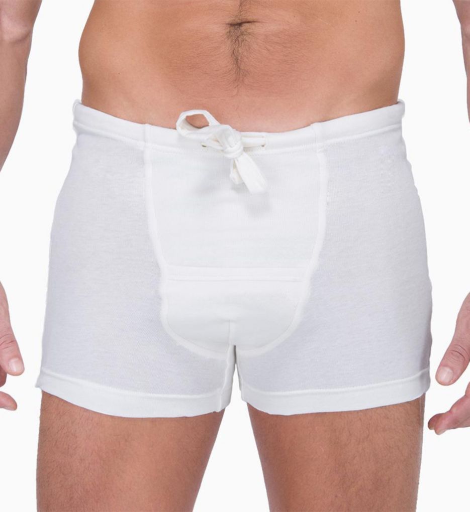 Latex Free Organic Cotton Drawstring Boxer Brief by Cottonique