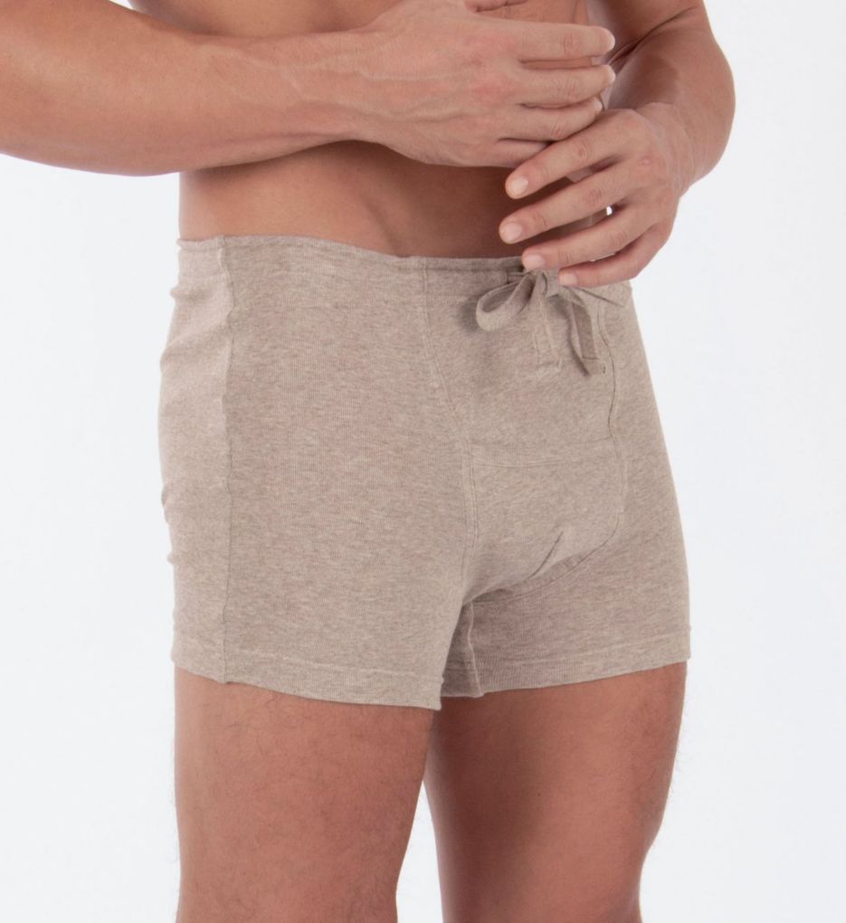 100% Organic Cotton Men's Drawstring Boxers - Elastic Free Briefs