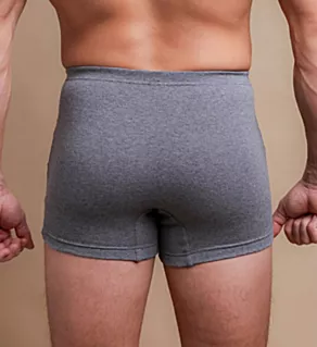 Latex Free Cotton Ribbed Elasticized Boxer Brief MELGRY M