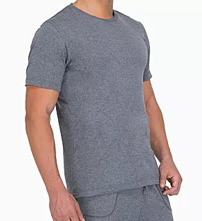 Latex Free Organic Cotton Crew Neck T-Shirt melgry M