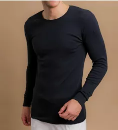 Latex Free Organic Cotton Ribbed T-Shirt BLK S