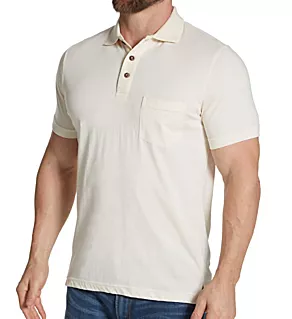 Organic Cotton Polo Shirt NAT 2XL