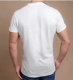 Latex Free Organic Cotton Henley T-Shirt BLK L