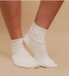 Latex Free Organic Cotton Booties - 2 Pack Natural S