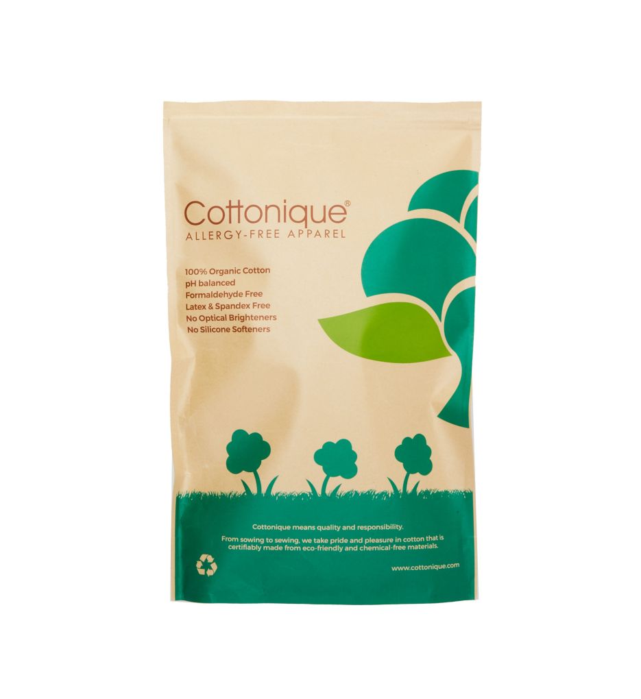 Cottonique Latex Free Organic Cotton Booties - 2 Pack M27700 - Image 3