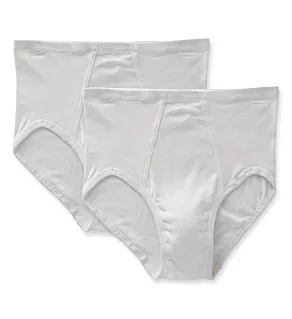 Latex Free Organic Cotton Briefs - 2 Pack Natural M