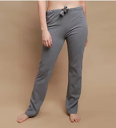 Latex Free Organic Cotton Drawstring Lounge Pant Melange Grey 5