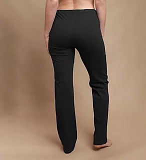 Latex Free Organic Cotton Drawstring Lounge Pant Melange Black 6