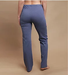 Latex Free Organic Cotton Drawstring Lounge Pant Melange Blue 5