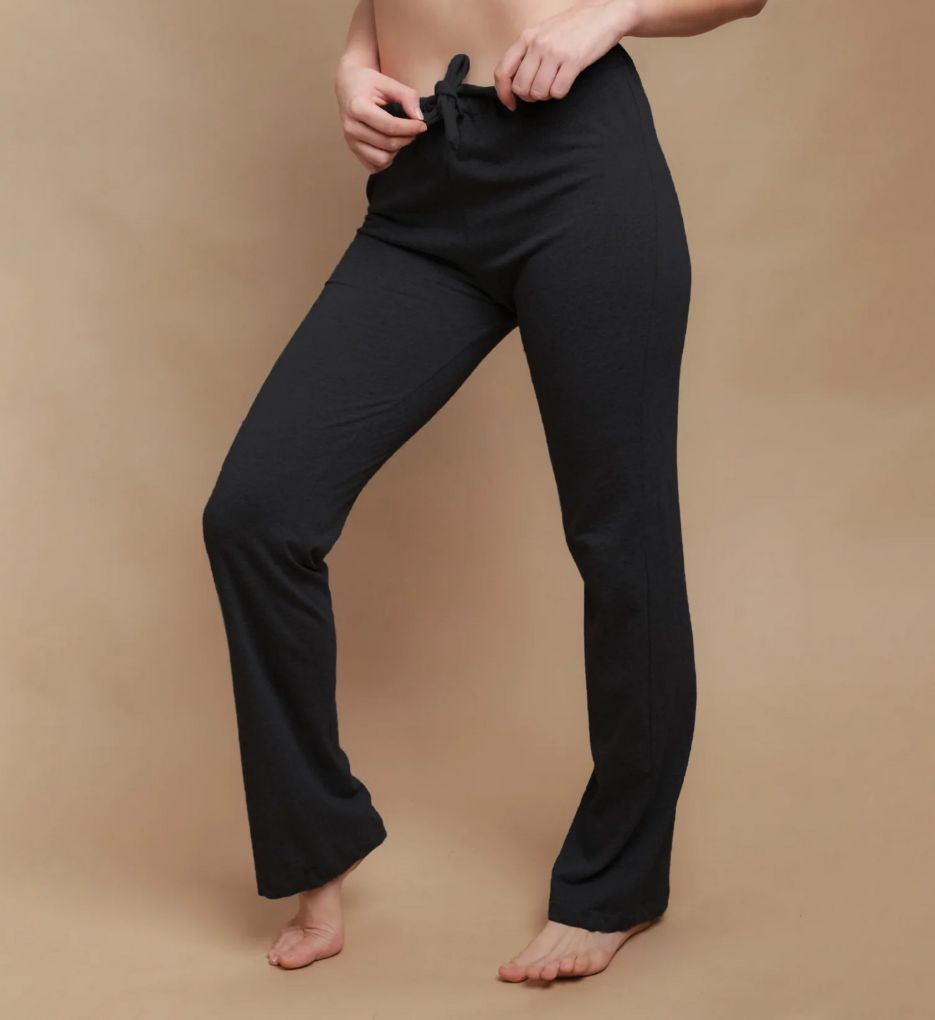 Organic Cotton Women's Drawstring Lounge Pants ( Black ) – Cottonique -  Allergy-free Apparel