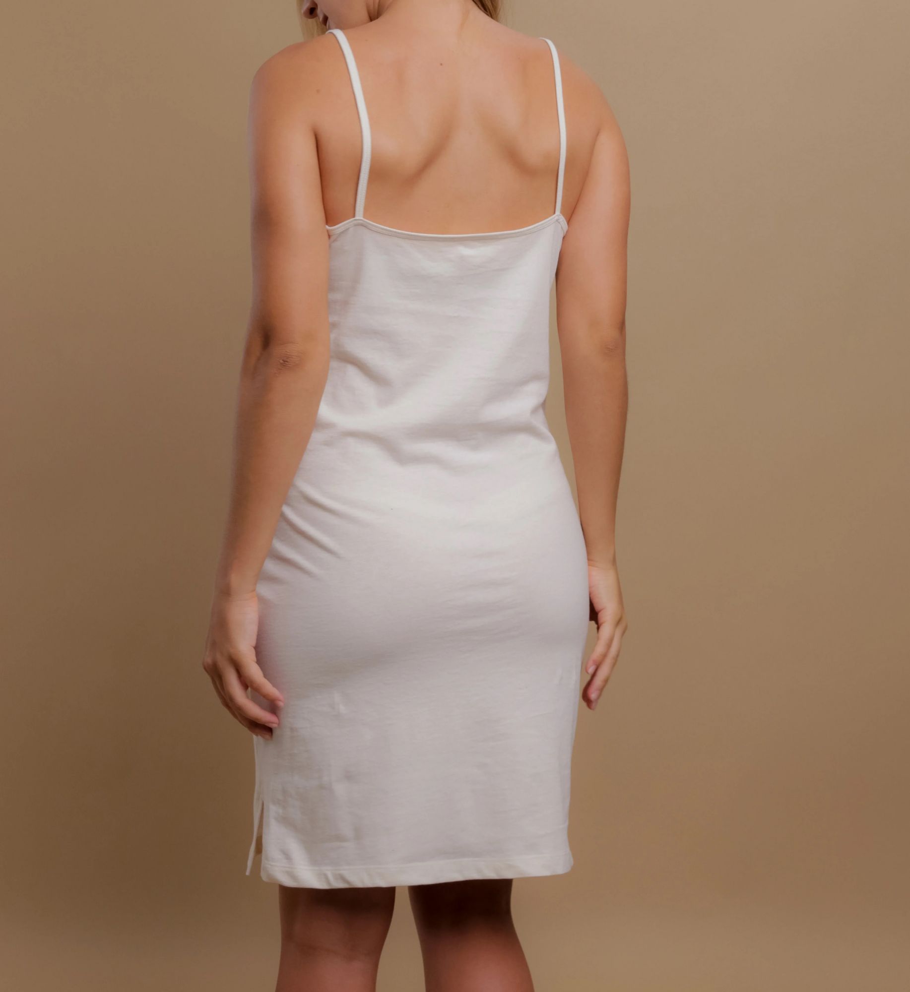 Cottonique Latex Free Organic Cotton Full Slip Natural 7  - Image 2