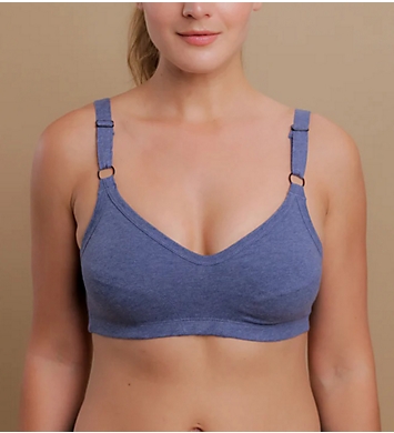Cottonique Women's Hypoallergenic Slimfit Bra with Adjustable Band Made from 100% Organic Cotton