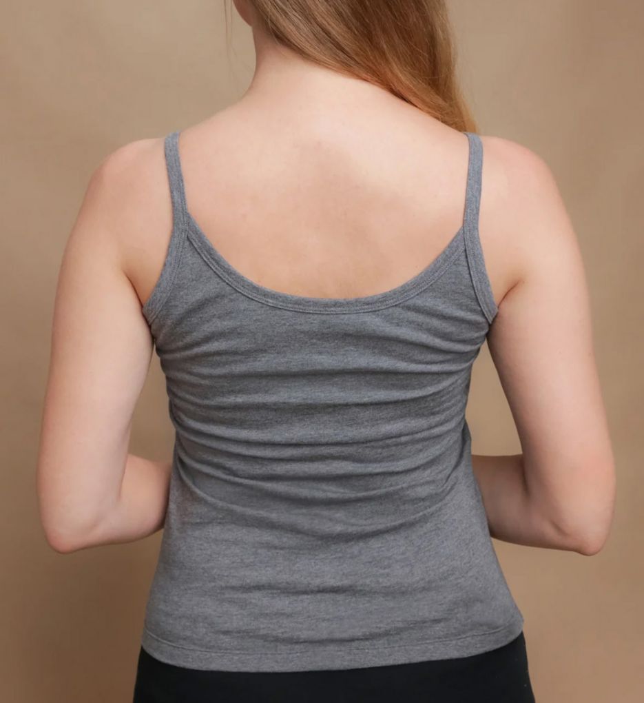 Cottonique Latex Free Organic Cotton Camisole Melange Grey 8  - Image 2