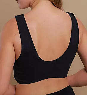 Latex Free Organic Cotton Bra Liner Black 10
