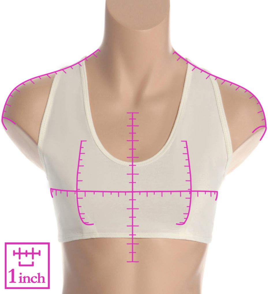 Cottonique Latex Free Organic Cotton Bra Liner W12226 - Image 3