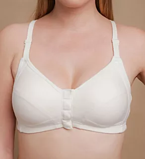 Deborah Latex-Free Support Wireless Racerback Bra Natural 34B