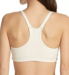 Deborah Latex-Free Support Wireless Racerback Bra Natural 34B