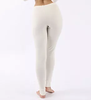 Latex Free Cotton Thermal Base Layer Legging Natural 4