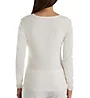 Cottonique Latex Free Organic Cotton Long Sleeve Ribbed Tee W12272 - Image 2