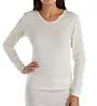 Cottonique Latex Free Organic Cotton Long Sleeve Ribbed Tee W12272 - Image 1