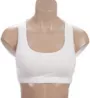 Cottonique Latex Free Organic Cotton Racerback Croptop Bra W12299 - Image 1