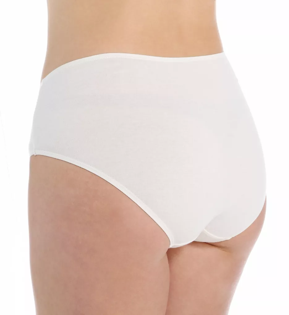 Women's Cottonique W22207 Latex Free Organic Cotton High Cut Panty - 2 Pack  (Melange Brown 5)
