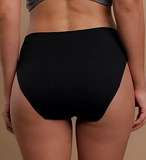 Latex Free Organic Cotton Low Rise Panty - 2 Pack Black 4