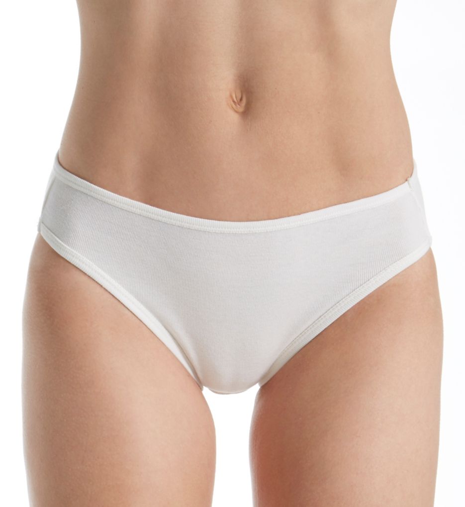 Women's Cottonique W22207C Natural Organic Cotton High Cut Panty