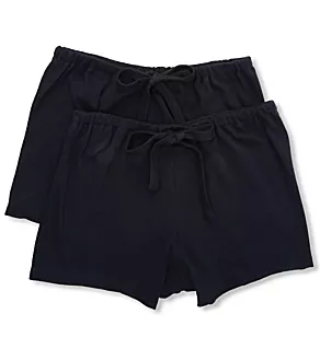 Latex Free Organic Cotton Boyleg Panty - 2 Pack Black 5