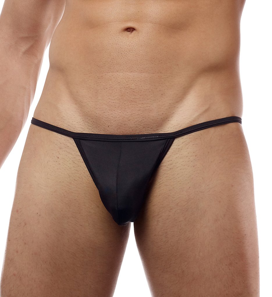 Cover Male 112 Low Rise Cheeky String Bikini (Black)