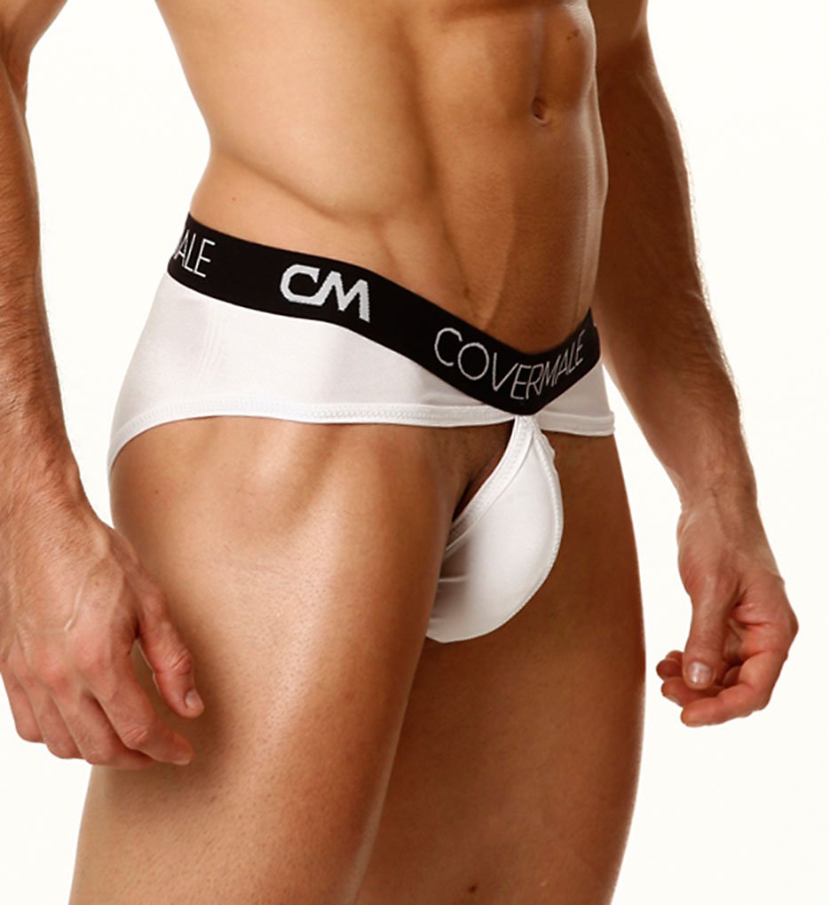Cover Male CM129 Tear Drop Bikini Briefs (White)