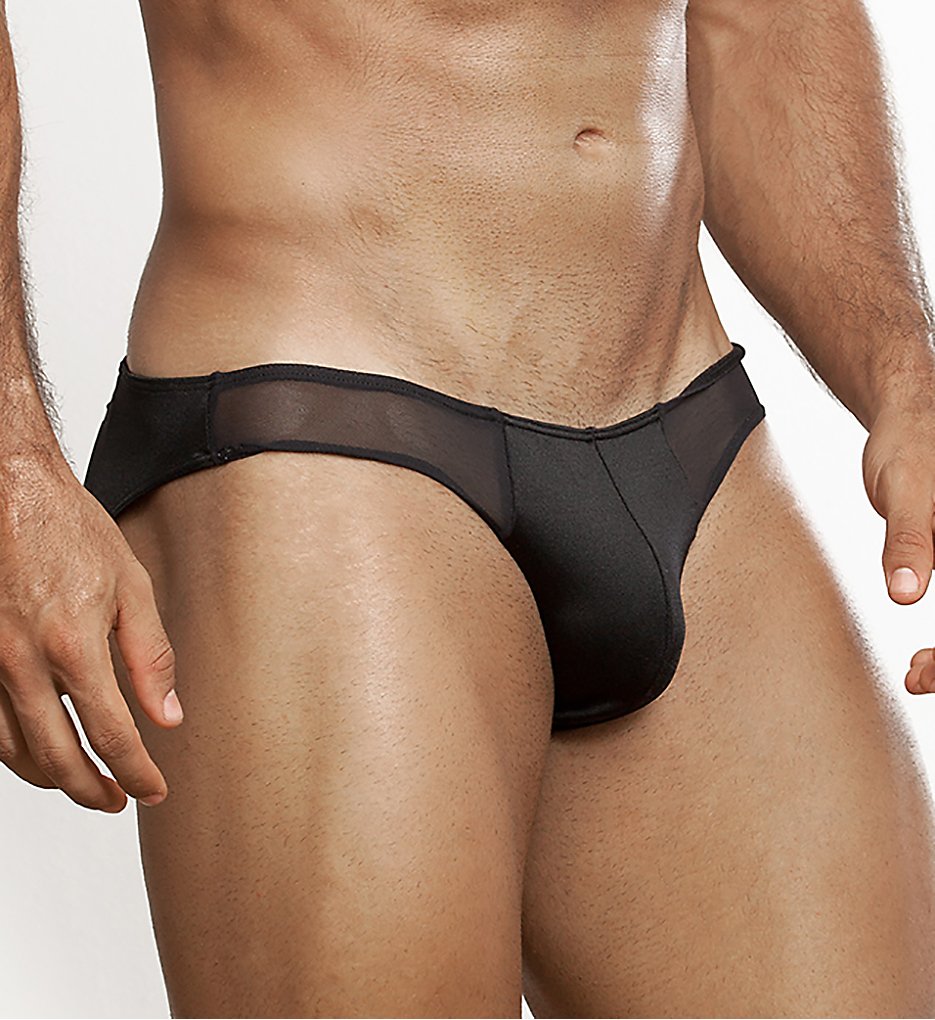 Cover Male CM145 Passion Contour Pouch Sheer Back Bikini Briefs (Black)