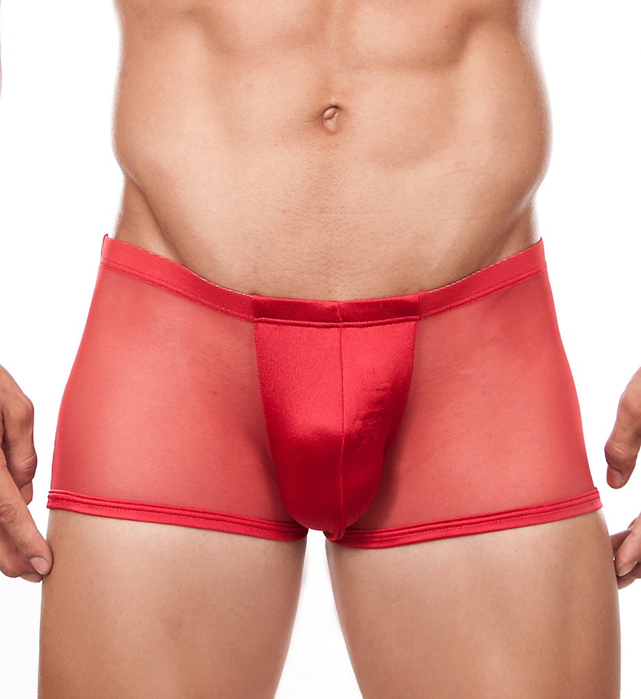 Cover Male CM164 Seductive Large Pouch See Through Trunk (Red)