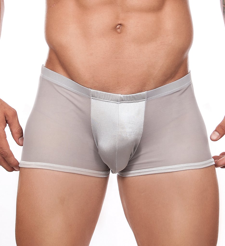 Cover Male CM164 Seductive Large Pouch See Through Trunk (Silver)