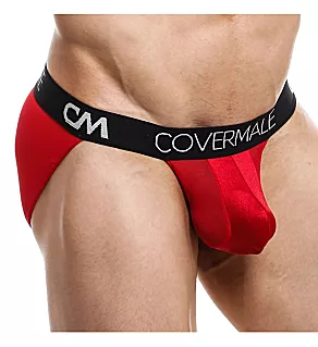 Two-Tone Sheer Back Bikini Brief