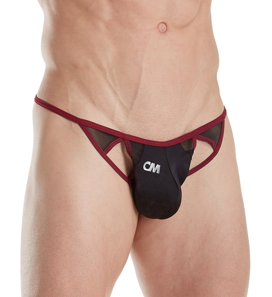 Cover Male CML003 Power Peek-a-Boo G-String (Black)