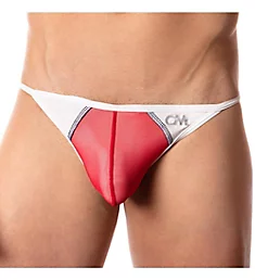 Beach Large Pouch G-String WHT S