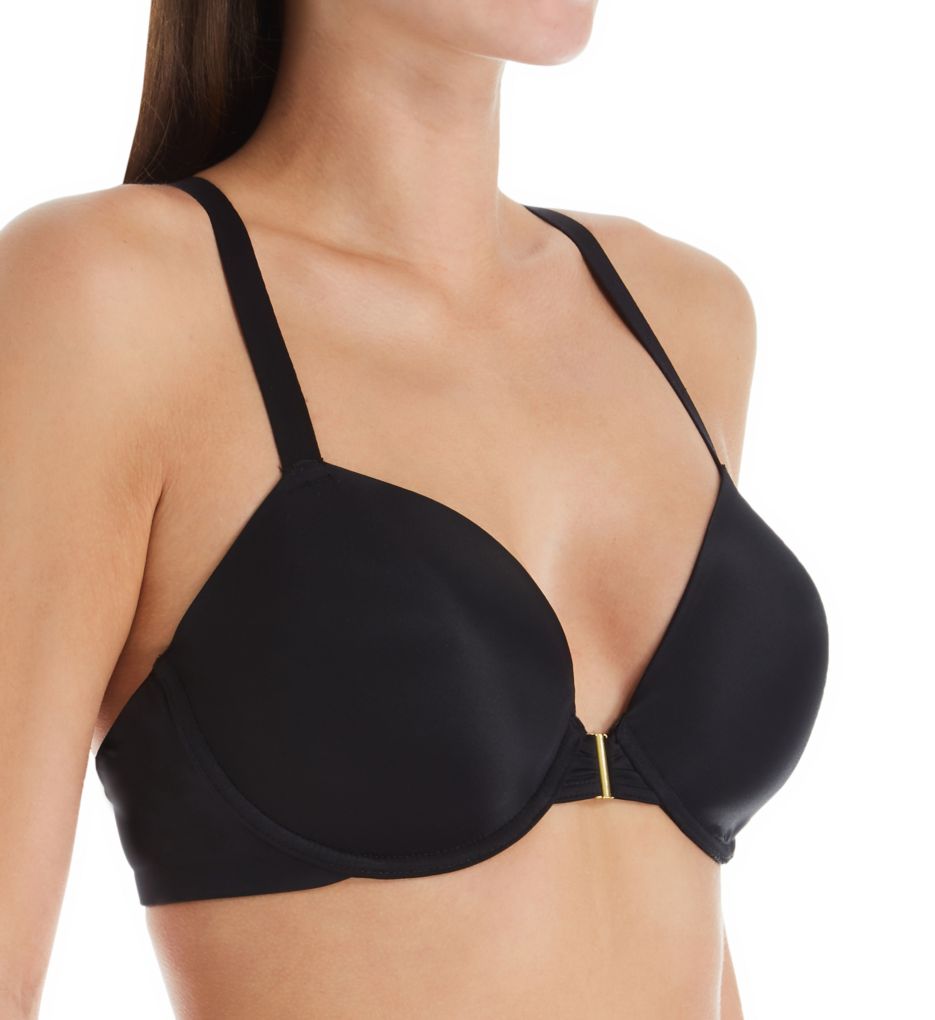 Night Fever Front Hook Strappy Back Bra Black 38DD by Creme Bralee