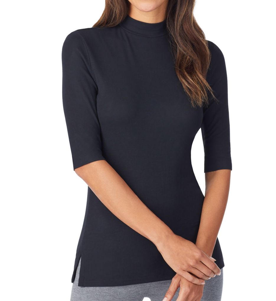 Softwear With Stretch Long Sleeve Turtleneck - Cuddl Duds