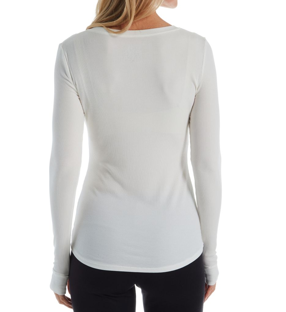 Softwear with Stretch Ribbed Henley Shirt