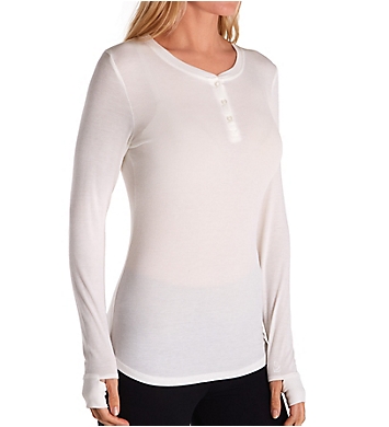 Cuddl Duds Softwear with Stretch Long Sleeve Crew Henley Top