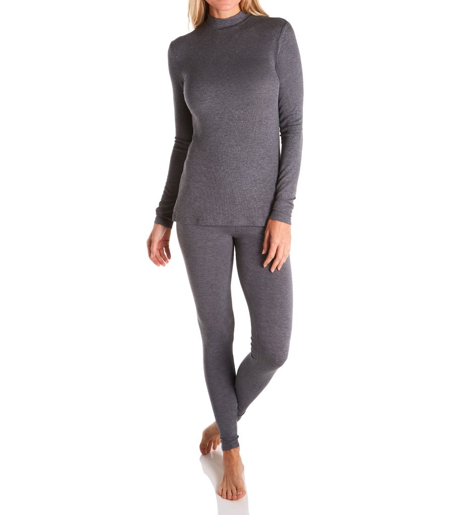 Softwear with Stretch Long Sleeve Mock Neck Top-cs2