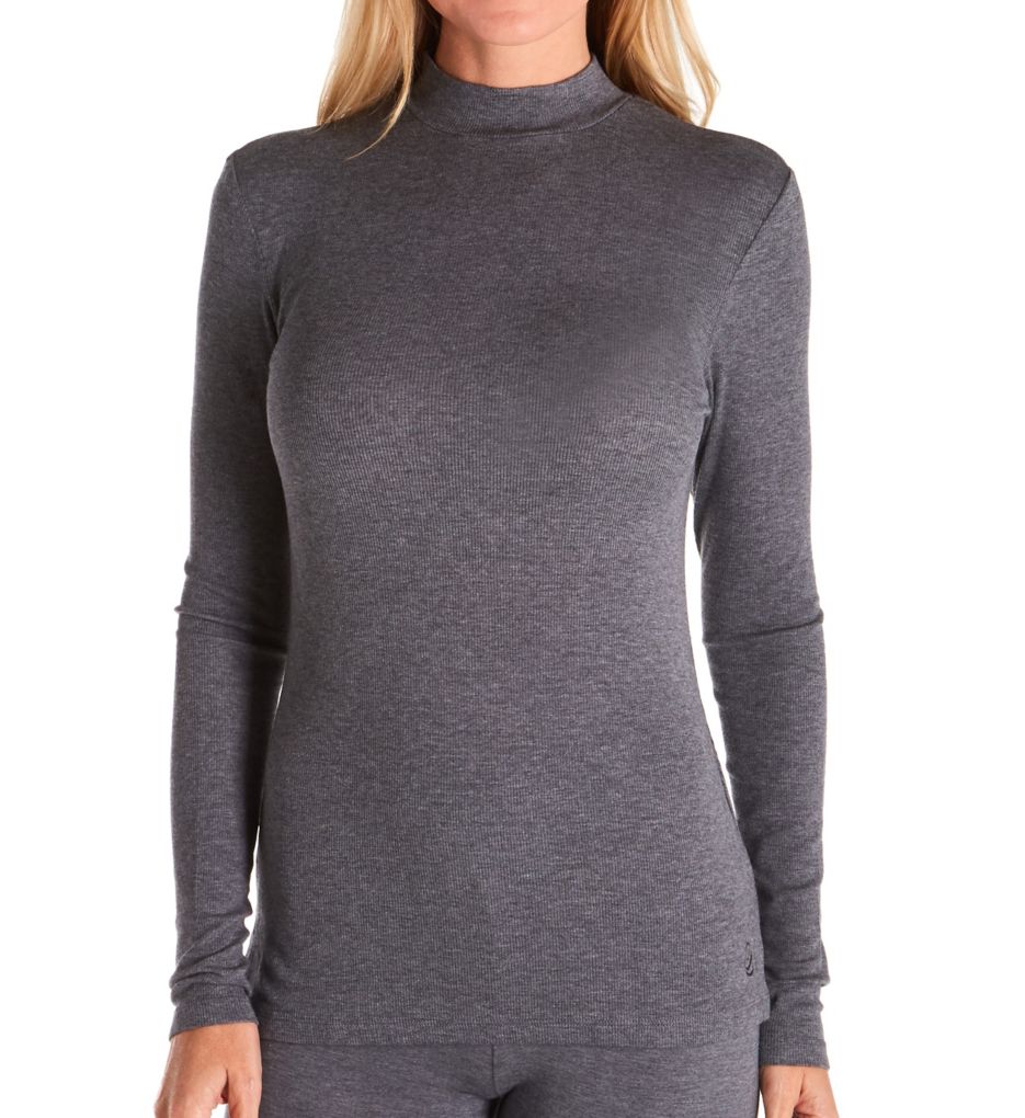Softwear with Stretch Long Sleeve Mock Neck Top-fs