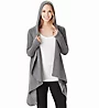 Cuddl Duds Fleecewear with Stretch Long Sleeve Hooded Wrap Up 8019665 - Image 3