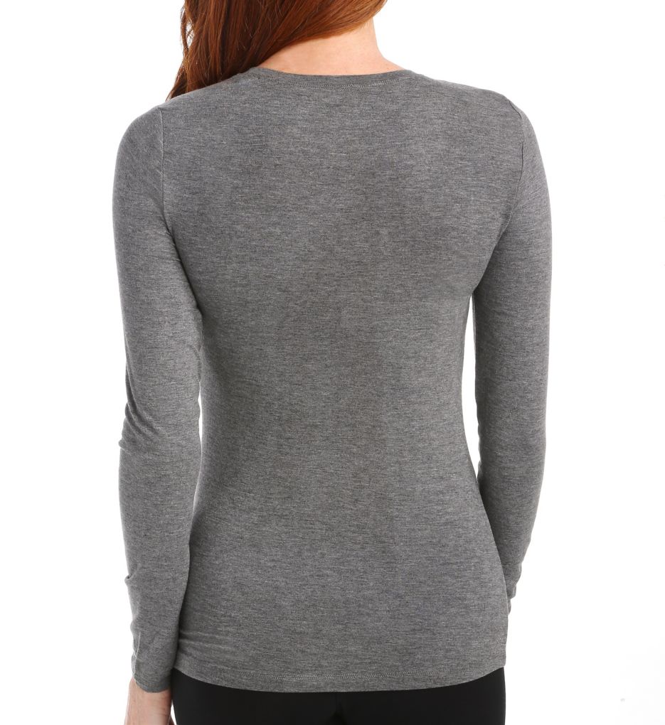 Softwear with Stretch Long Sleeve Crew Neck Shirt-bs
