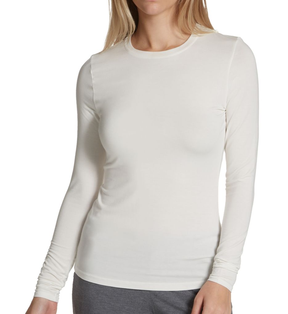 Cuddl Duds Softwear Long Sleeve Modal Crew Top & Reviews