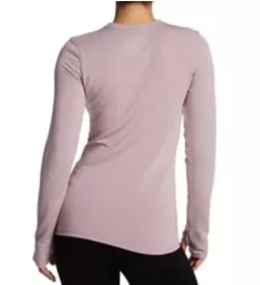 Ultra Cozy Long Sleeve Crew Neck Top Mauve Shadow Heather S