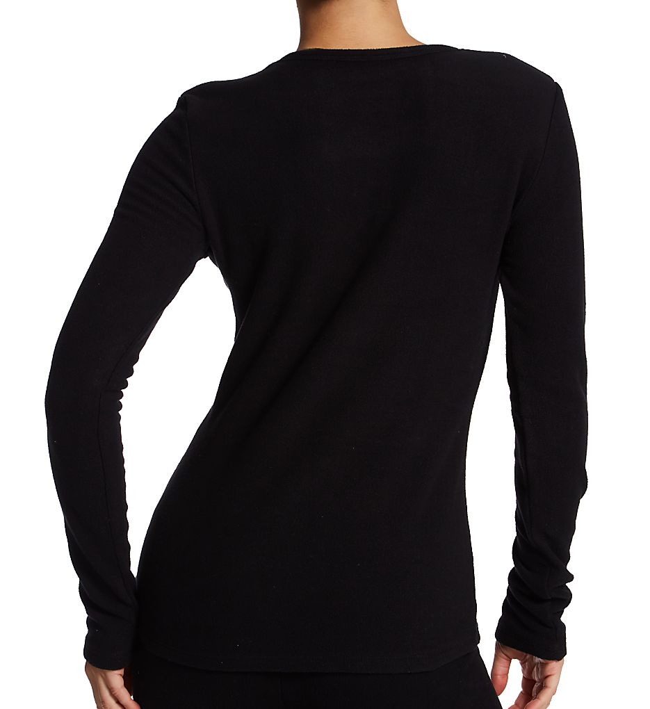 Fleecewear with Stretch Long Sleeve Crew Top